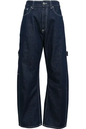 Stella McCartney Logo-patch straight-leg jeans