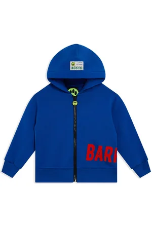 BARROW Flocked-logo hoodie