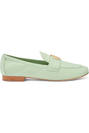 Tory Burch Grained-leather loafers