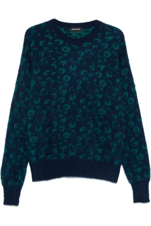 SALVATORE SANTORO Animal-jacquard sweater