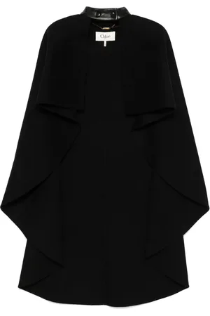 Chloé High-low wool cape