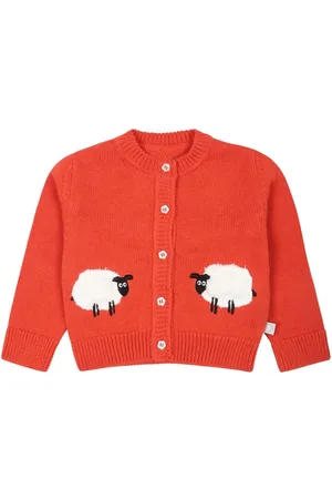 Stella McCartney Sheep-appliqué knit cardigan