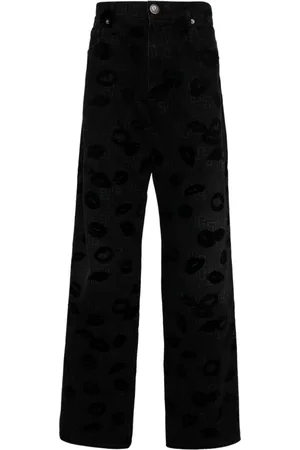 Balmain All-over logo print jeans