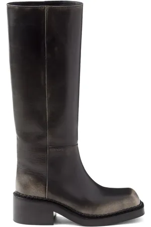 Prada Aged effect 55mm leather boots