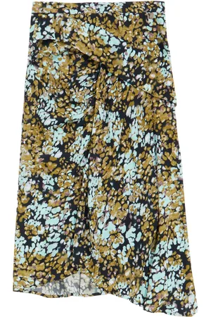 Bimba y Lola Leomimosa-print midi skirt