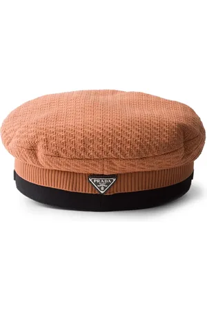 Prada Logo-plaque knitted beret