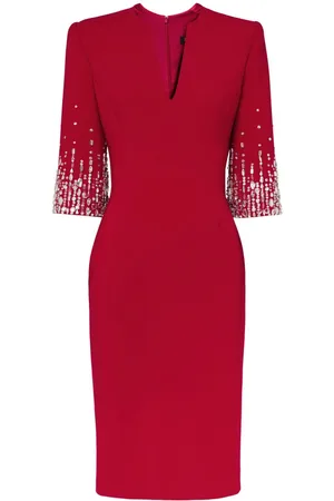 Jenny Packham Biela midi dress