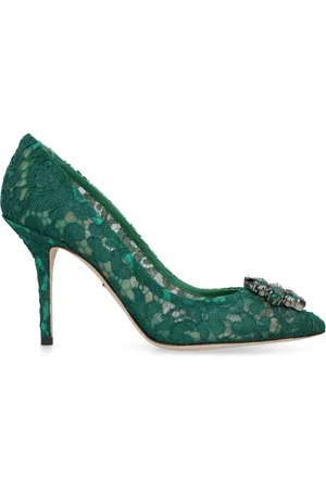 Dolce & Gabbana Rainbow Lace 90mm brooch-detail pumps