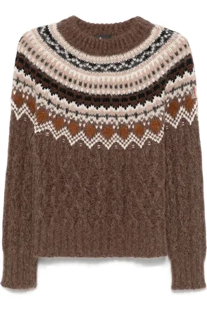 Moncler Patterned-jacquard sweater