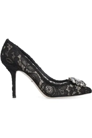 Dolce & Gabbana Rainbow Lace 90mm brooch-detail pumps