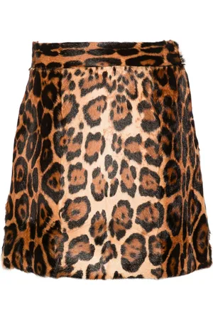 BLUMARINE Leopard-print mini skirt