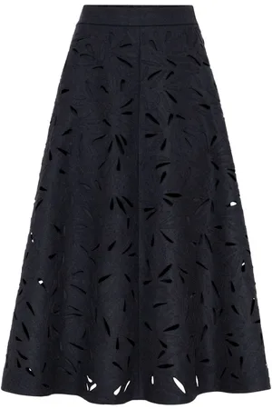 Brunello Cucinelli Laser-cut skirt