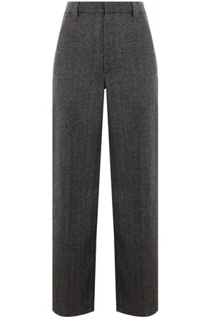 Brunello Cucinelli Wool-blend high-waisted trousers
