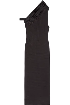 Courrèges Houndstooth twist midi dress