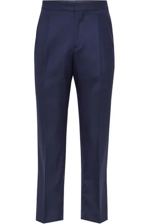 Brunello Cucinelli Pressed-crease cashmere trousers