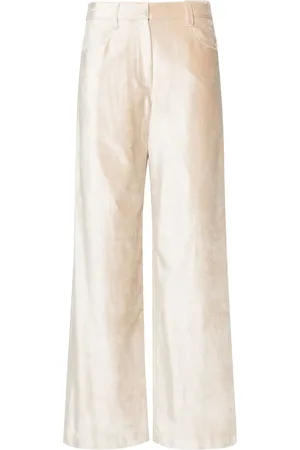 Brunello Cucinelli Wide-leg velvet trousers