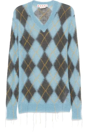 Marni Argyle-intarsia sweater