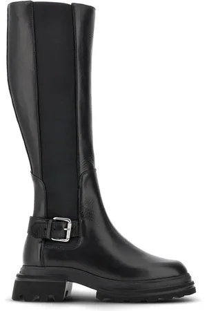 Hogan Buckled biker boots