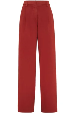 Brunello Cucinelli Cotton mid-rise pants