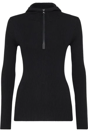 Brunello Cucinelli Hooded ribbed knit sweater