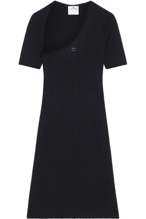 Courrèges Slash ribbed knit dress