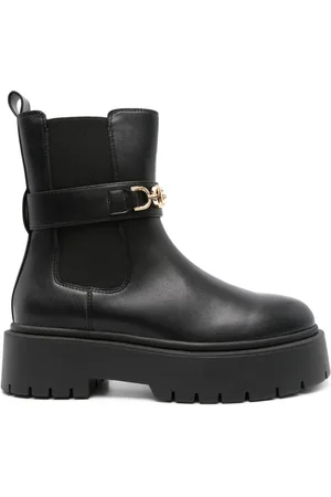 Twin-Set 50mm logo-buckle boots