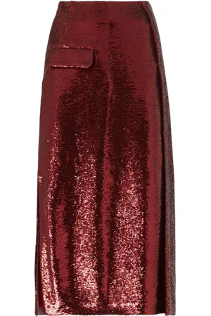 GENNY Sequin-embellished midi skirt