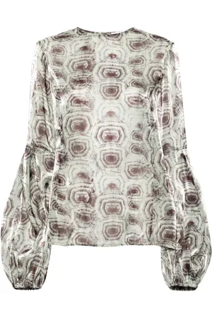 GENNY Organza turtle print blouse
