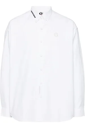 A Bathing Ape Logo-patched shirt