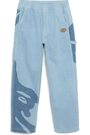 A Bathing Ape Moonface-logo jeans