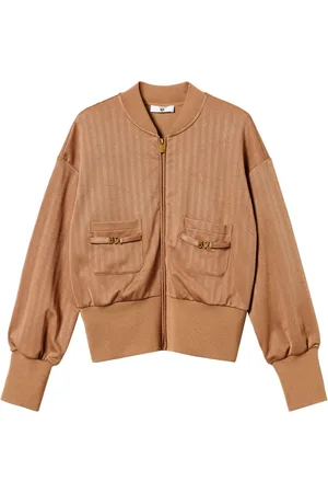 Twin-Set Jacquard bomber jacket