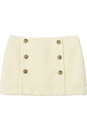 Twin-Set Textured-finish mini skirt