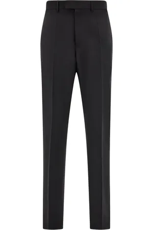 Salvatore Ferragamo Logo-tag cotton straight-leg trousers