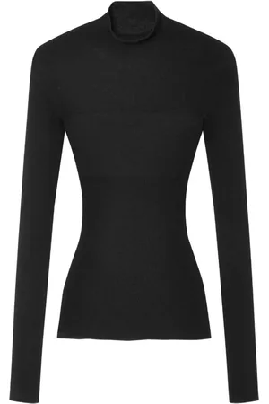 VERSACE Wool ribbed-knit top