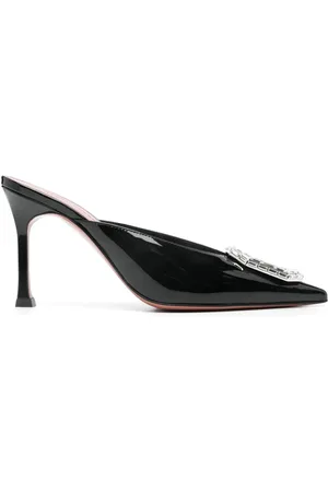Amina Muaddi 90mm Camelia mules
