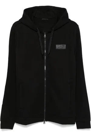 EA7 Logo-appliqué hoodie