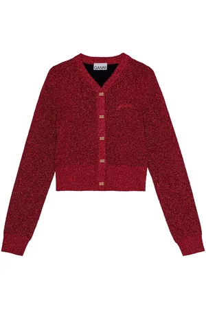 Ganni Buttoned long sleeve cardigan