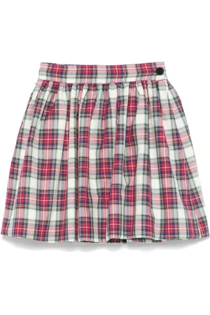 LA STUPENDERIA Plaid min skirt