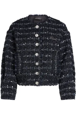 Karl Lagerfeld Essential boucl?? bomber jacket