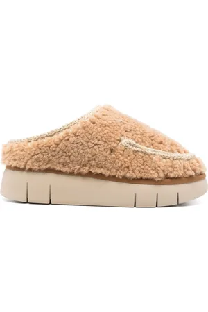 Mou Shearling slides