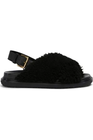 Marni Fussbett shearling sandals