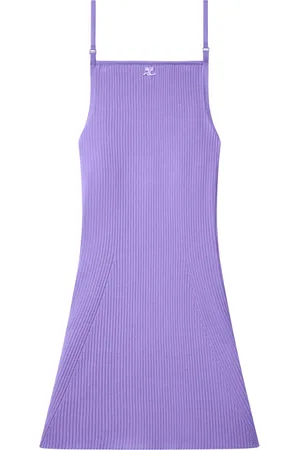 Courrèges Ribbed-knit mini dress