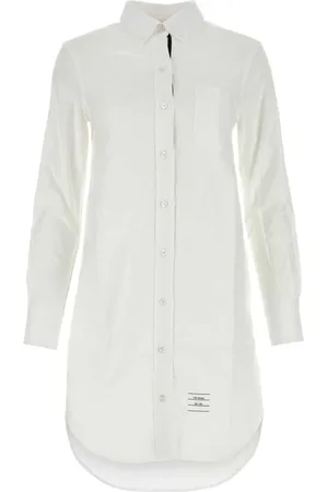 Thom Browne Crinkled cotton shirtdress