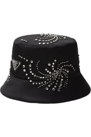 Prada Re-Nylon crystal-embellished bucket hat