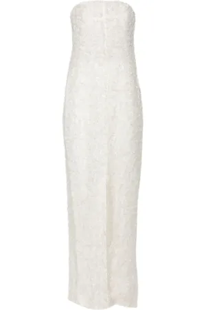 Totême Strapless fil-coupé dress