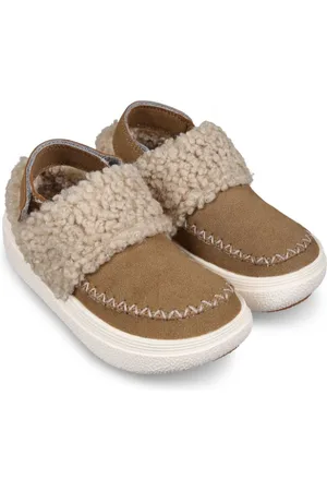 Flower Mountain Faux-fur slippers