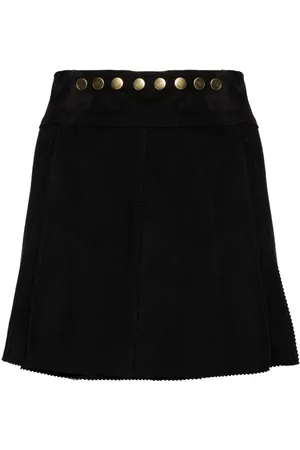 Cynthia Rowley Wrapped suede skirt