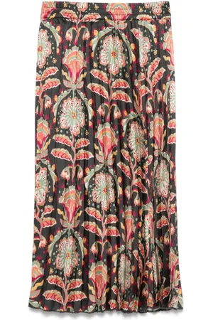 Scotch&Soda Printed pleated midi skirt