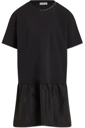 Calvin Klein Logo-embroidered collar dress