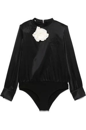 Balmain Floral-appliqué bodysuit